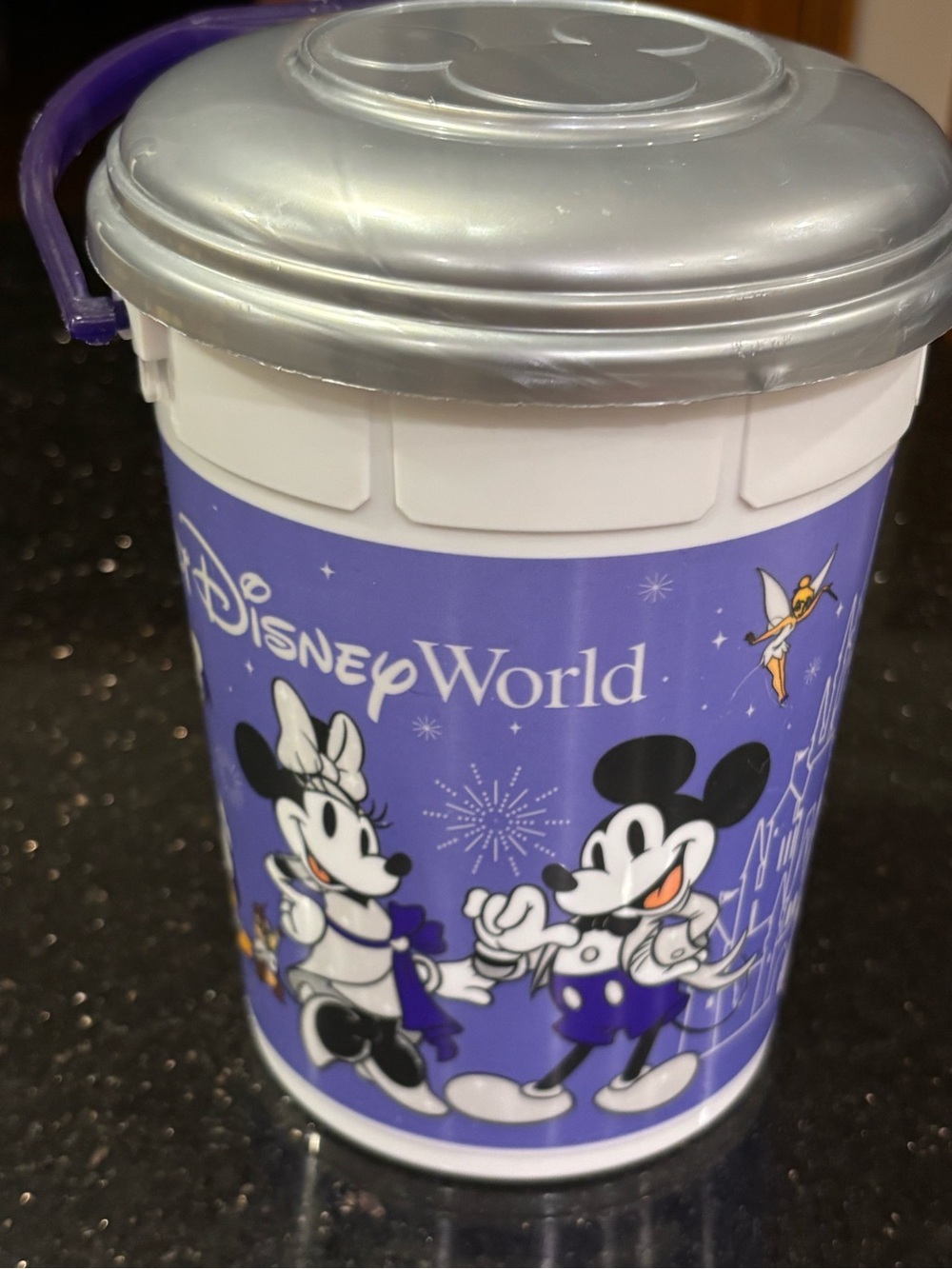 Disney 100th Anniversary Popcorn Bucket Walt Disney World Collectible with Lid
